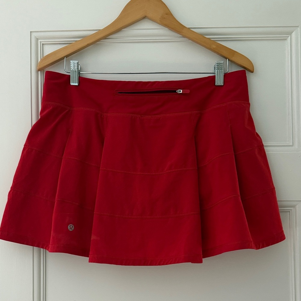 Lululemon Pace Rival Skirt - red - size 10 - regular length - Picture 2 of 2